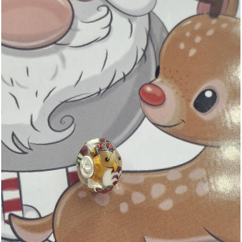 Trollbeads Unique Christmas Gufo | Agold