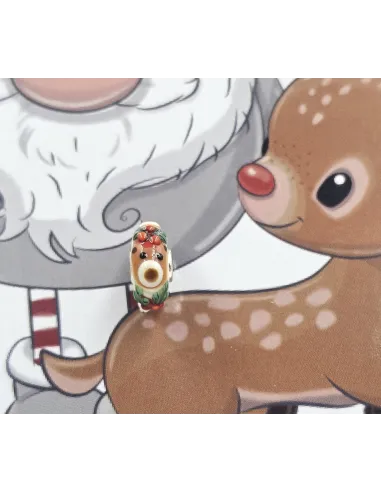 Trollbeads Unique Christmas Orso Agrifoglio | Agold