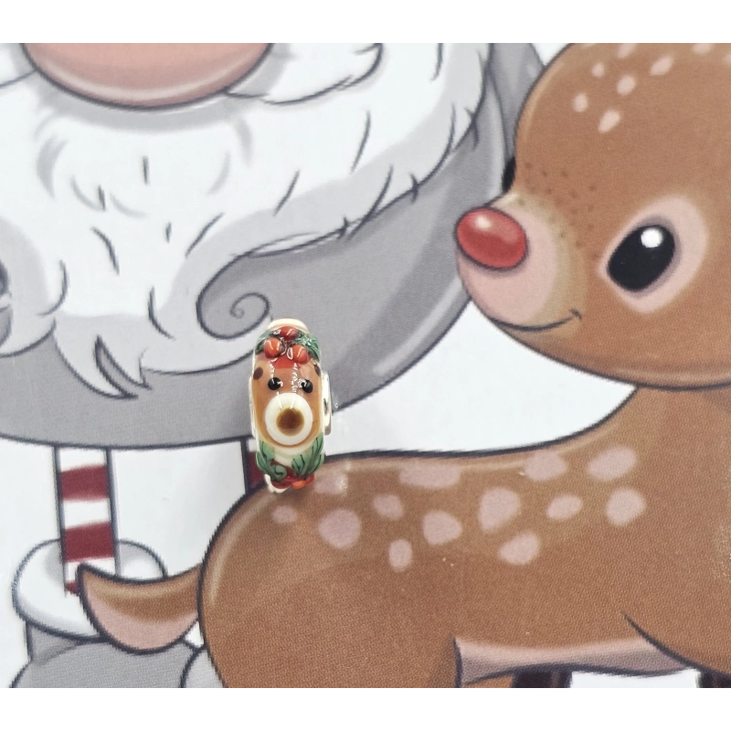 Trollbeads Unique Christmas Orso Agrifoglio | Agold