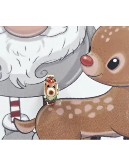 Trollbeads Unique Christmas Orso Agrifoglio | Agold