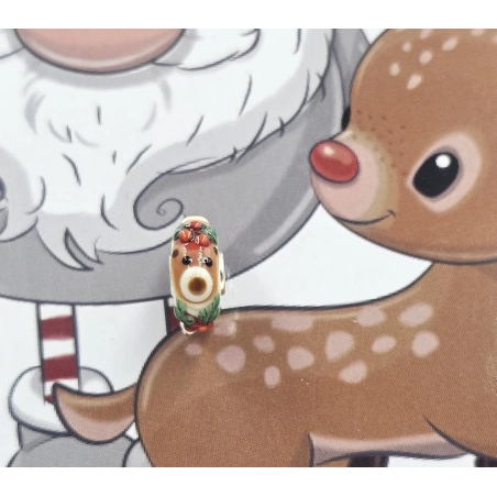 Trollbeads Unique Christmas Orso Agrifoglio | Agold