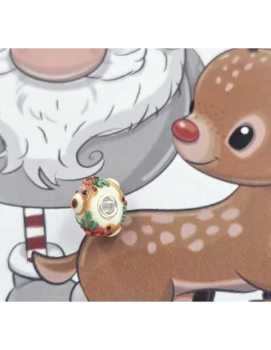 Trollbeads Unique Christmas Orso Agrifoglio | Agold