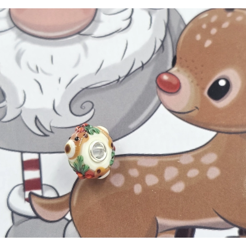 Trollbeads Unique Christmas Orso Agrifoglio | Agold