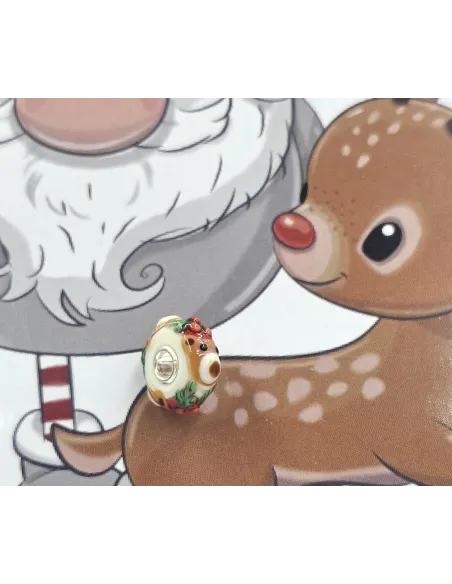 Trollbeads Unique Christmas Orso Agrifoglio | Agold