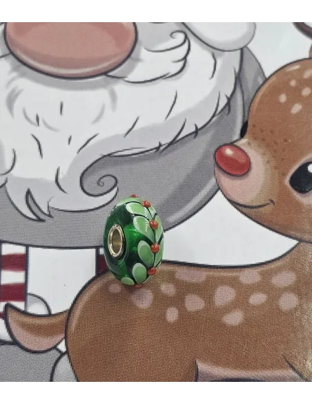 Trollbeads Unique Christmas Agrifoglio | Agold