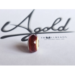 Trollbeads Unico Sfaccettato Fascia Rosso Scuro