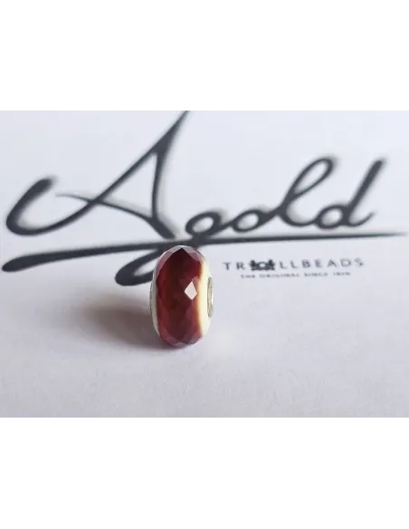 Trollbeads Unico Sfaccettato Fascia Rosso Scuro | Agold