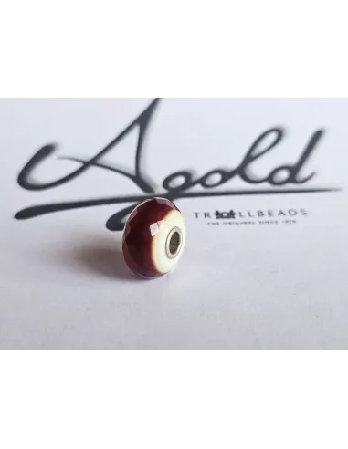 Trollbeads Unico Sfaccettato Fascia Rosso Scuro | Agold