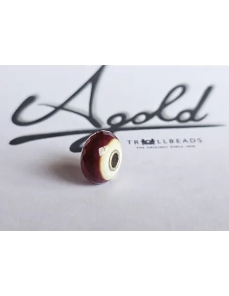 Trollbeads Unico Sfaccettato Fascia Rosso Scuro | Agold