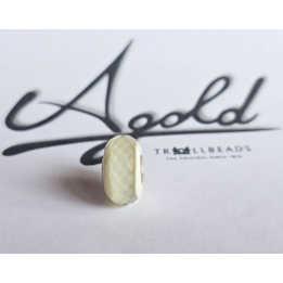 Trollbeads Unico Sfaccettato Fascia Bianco