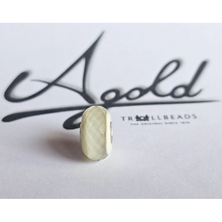 Trollbeads Unico Sfaccettato Fascia Bianco