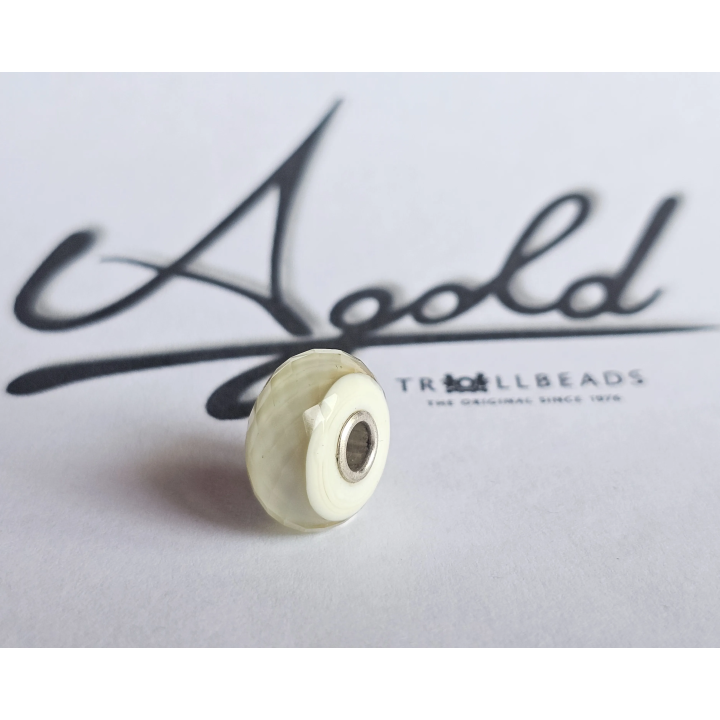 Trollbeads Unico Sfaccettato Fascia Bianco