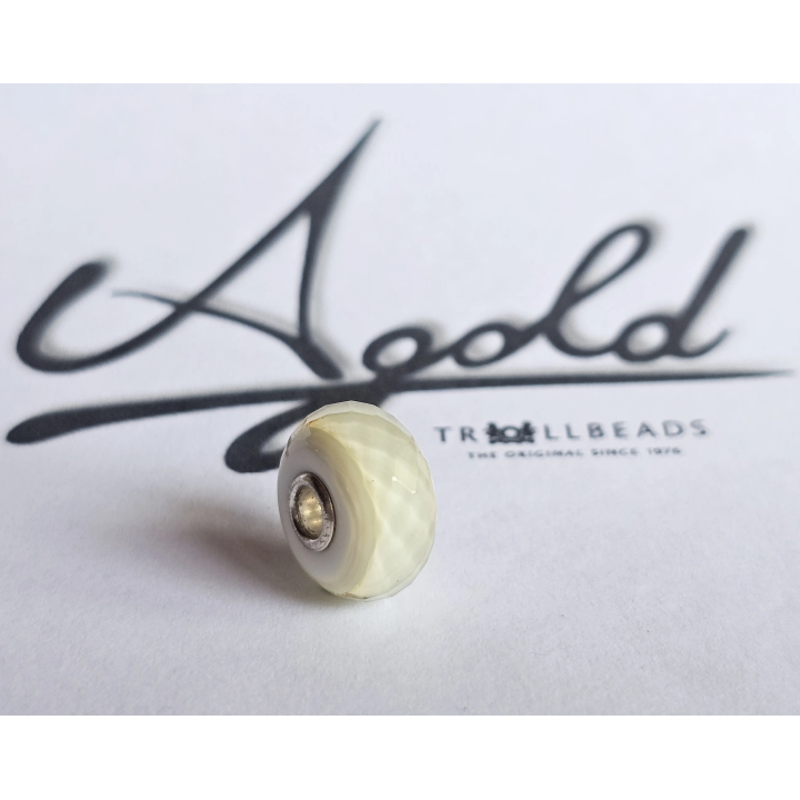 Trollbeads Unico Sfaccettato Fascia Bianco