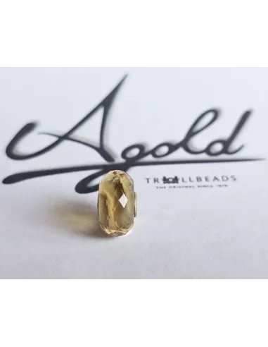 Trollbeads Unico Sfaccettato Rigato Giallo | Agold