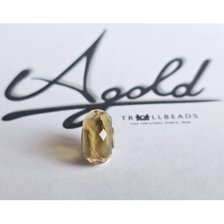 Trollbeads Unico Sfaccettato Rigato Giallo | Agold