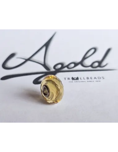 Trollbeads Unico Sfaccettato Rigato Giallo | Agold