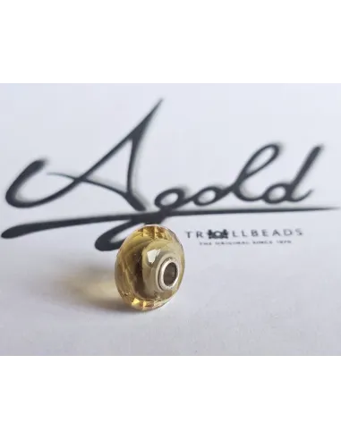 Trollbeads Unico Sfaccettato Rigato Giallo | Agold