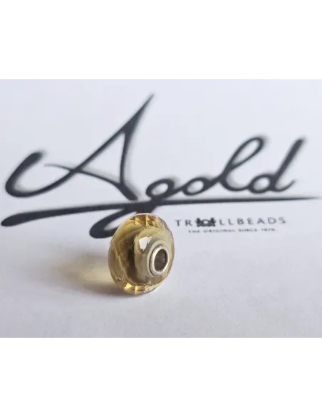 Trollbeads Unico Sfaccettato Rigato Giallo | Agold