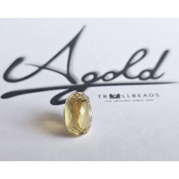 Trollbeads Unico Sfaccettato Rigato Crema
