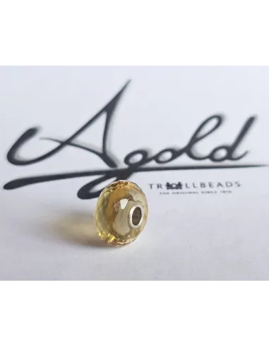 Trollbeads Unico Sfaccettato Rigato Crema | Agold