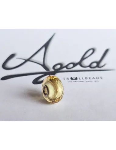 Trollbeads Unico Sfaccettato Rigato Crema | Agold