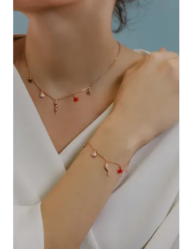 Comete Bracciale in Argento Cornetto