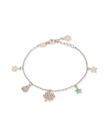 Comete Bracciale in Argento Quadrifoglio