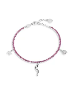 Comete Bracciale Tennis in Argento Cornetto