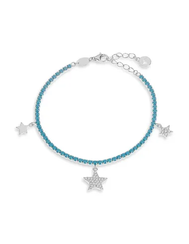 Comete Bracciale Tennis in Argento Stella