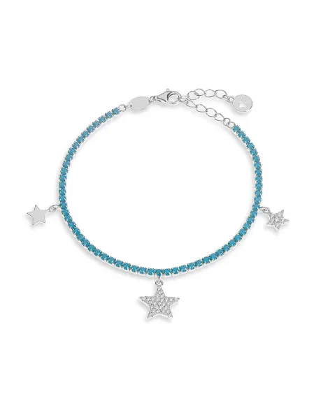Comete Bracciale Tennis in Argento Stella