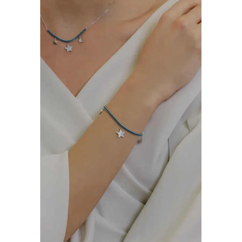 Comete Bracciale Tennis in Argento Stella | Agold