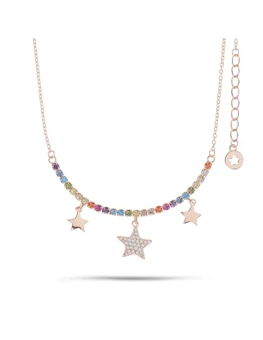 Comete Girocollo Tennis in Argento Stella | Agold