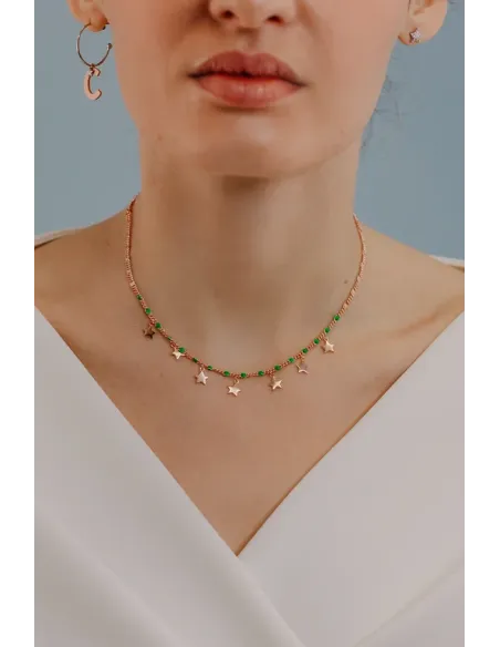 Comete Girocollo in Argento Stella