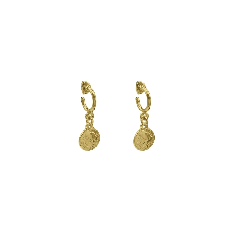 Ciclón Pendientes Zoé Oro | Agold