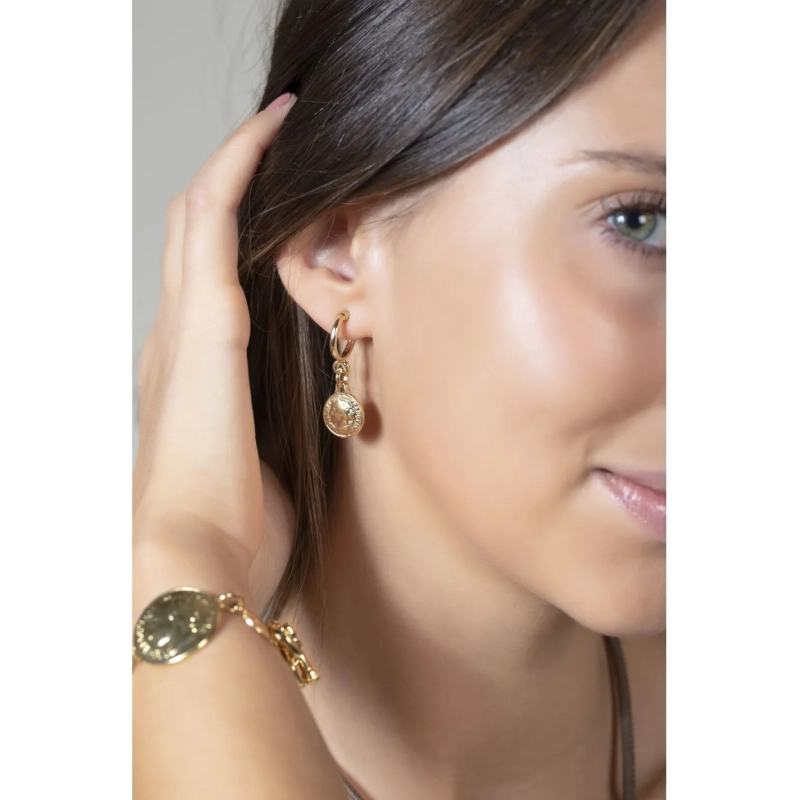Ciclón Pendientes Zoé Oro | Agold