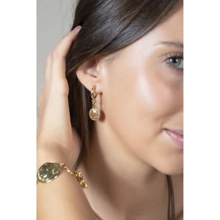 Ciclón Pendientes Zoé Oro | Agold