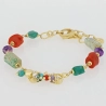 NIVY Bracciale con pietre naturali e corallo - Amira