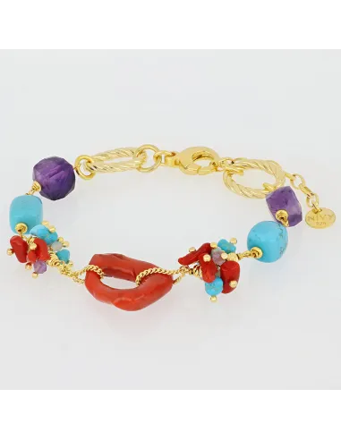 NIVY Bracciale con corallo centrale - Debbie | Agold
