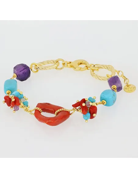 NIVY Bracciale con corallo centrale - Debbie | Agold