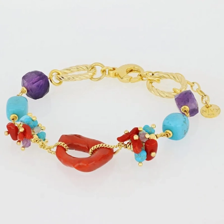 NIVY Bracciale con corallo centrale - Debbie | Agold