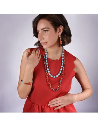 NIVY Bracciale con corallo centrale - Debbie | Agold