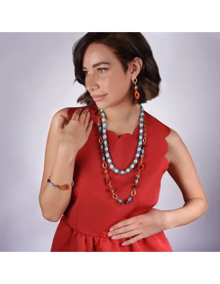 NIVY Bracciale con corallo centrale - Debbie | Agold