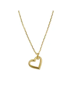 Victoria Cruz Collana corta in argento con cuore