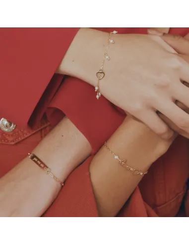 Victoria Cruz Bracciale in argento cuore cristallo | Agold