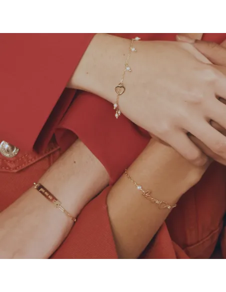 Victoria Cruz Bracciale in argento cuore cristallo | Agold