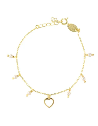 Victoria Cruz Bracciale in argento cuore cristallo | Agold