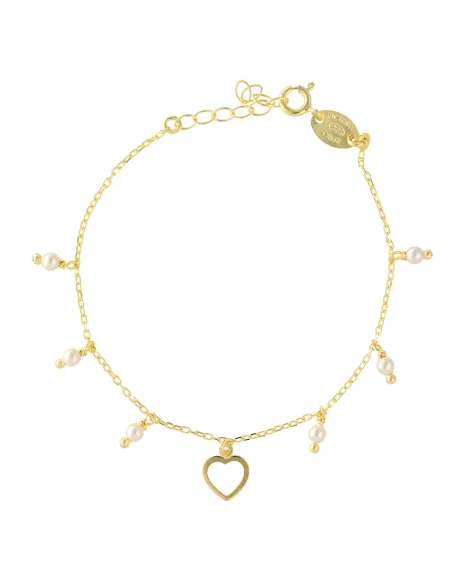 Victoria Cruz Bracciale in argento cuore cristallo | Agold