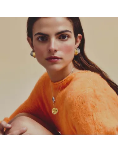 Victoria Cruz Collana corta a cerchio in argento | Agold