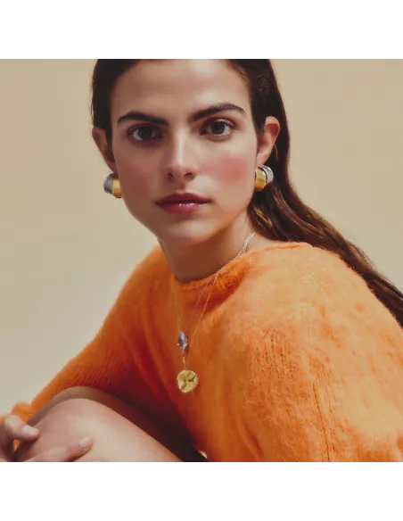 Victoria Cruz Collana corta a cerchio in argento | Agold