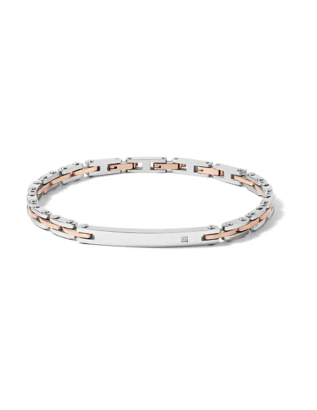 COMETE Bracciale in Acciaio Pvd rosè e zircone | Agold